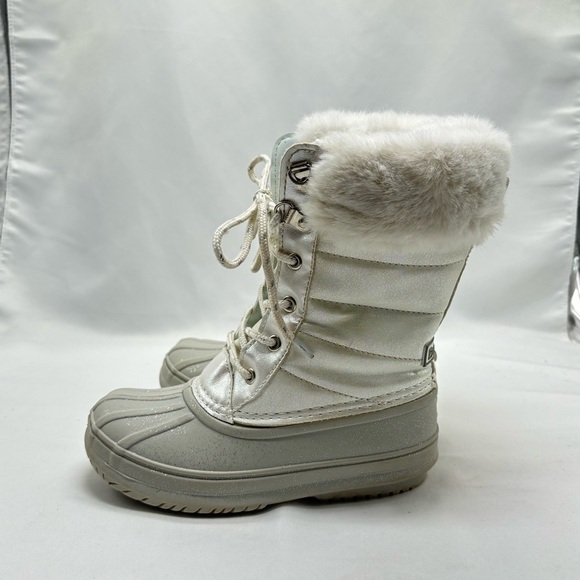 Eva & Zoe gray rain fuzzy boots size 13 - Picture 6 of 8